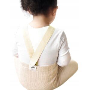 Egyszínű királylányos baba harisnyanadrág nadrágtartóval - Krém (80-98 cm)
