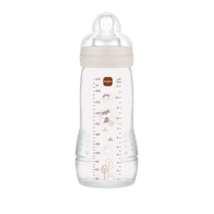 MAM Easy Active cumisüveg szilikon etetőcumival, 330 ml – Bézs róka