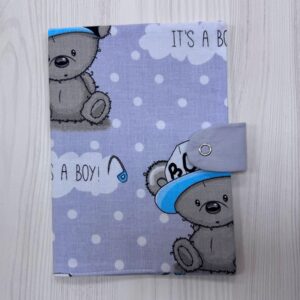 Egészségügyi kiskönyv borító - Szürke It's a boy
