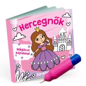 Hercegnők csipogós,  fürdőskönyv + pipetta