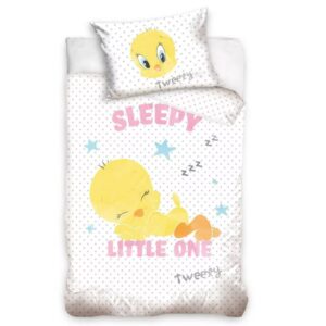 Pamut ovis ágynemű huzat 100 x 135 cm - Bolondos dallamok Sleepy