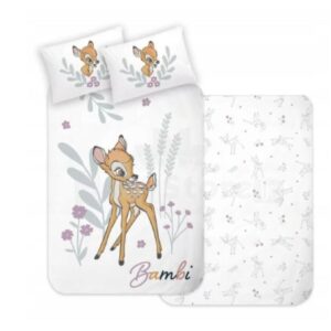 Pamut ovis ágynemű huzat 100 x 135 cm - Bambi in bloom