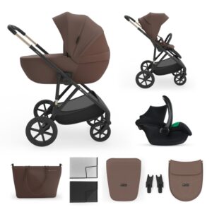 Kinderkraft Prime multifunkciós 3in1 babakocsi - Velvet mocca RAKTÁRON