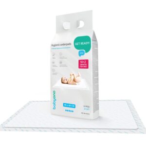 BabyOno eldobható pelenkázó alátét 60 x 40 cm – 10 db + 2 db AJÁNDÉK