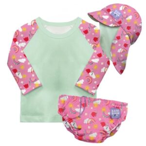 Bambino Mio baba fürdőruha szett - Rózsaszín tavasz (6 hó-2 év)