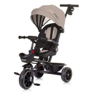 Chipolino Max Sport szülőkaros tricikli, forgatható és dönthető üléssel - Latte