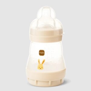 MAM anti-colic cumisüveg önsterilizáló funkcióval, 160 ml – Bézs nyuszi