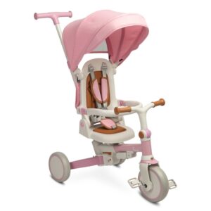 Toyz Faro 4in1 összecsukható, dönthető tricikli - Rózsaszín