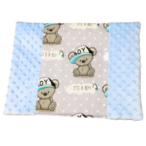 Lapos kispárna - Kék Teddy maci
